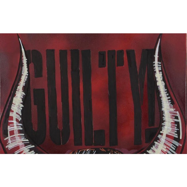 Contemporary L:Ron, Guilty, 2023, Mixed Media For Sale - Image 3 of 6