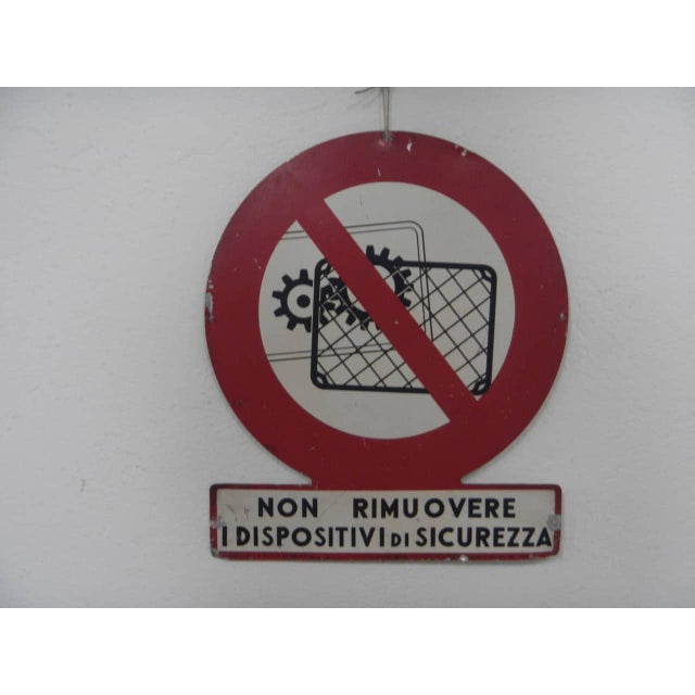 Vintage Safety Sign, 1950s For Sale - Image 9 of 9