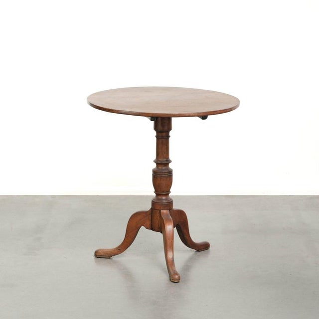 Antique English Tilt-Top Table For Sale - Image 11 of 11