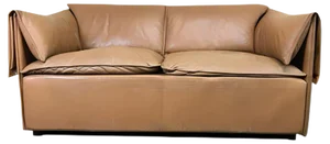 Danish Leather Sofa by Niels Bendtsen Lotus for N. Eilersen Design, 1970s