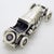 Silver Vintage Italian Handmade Genuine Sterling Silver 925 Mercedes SSKL Classic Car Figurine, 1980s For Sale - Image 8 of 16