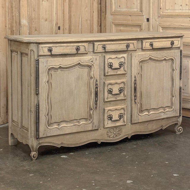 19th Century Country French Stripped Buffet With Original Hardware For Sale - Image 4 of 18