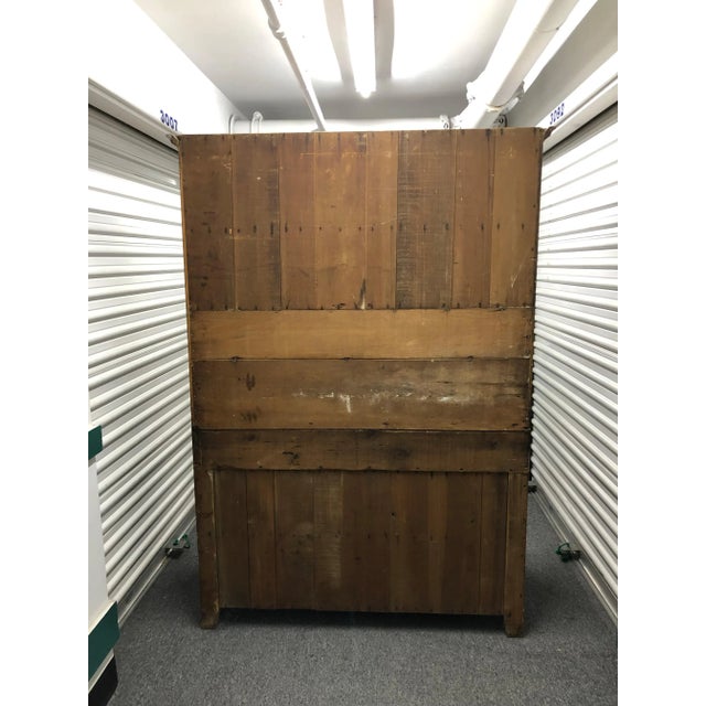 Vintage Dry Sink/Hutch Cabinet With Copper Lining For Sale - Image 4 of 13