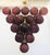 Italian chandelier with frosted amethyst Murano glass globes mounted on polished brass finish frame / Made in Italy by...