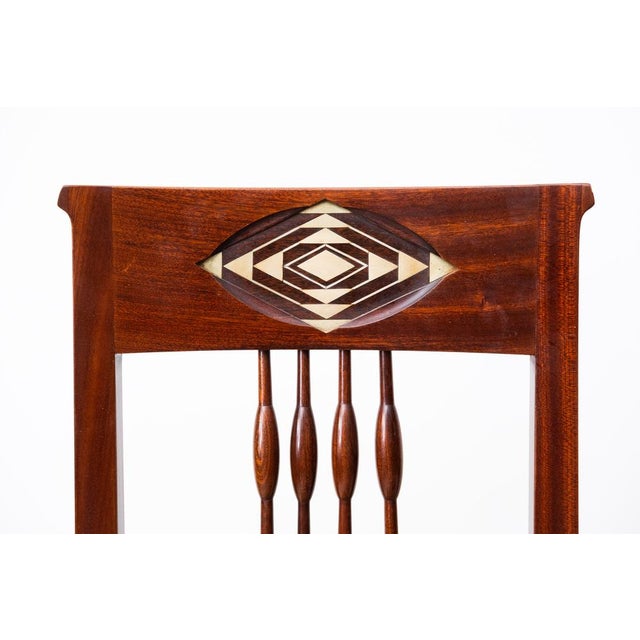 Metal Art Nouveau Living Room Set by Julius & Josef Herrmann, Vienna, 1905, Set of 5 For Sale - Image 7 of 18