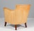 Wood Danish Cabinetmaker Lounge Chair with Nature Leather, 1940s For Sale - Image 7 of 8