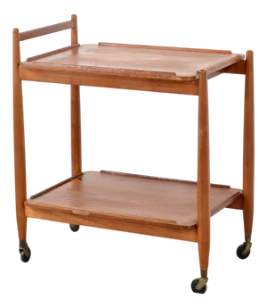 Mid-Century Modern Teak Cocktail Trolley from White & Newton