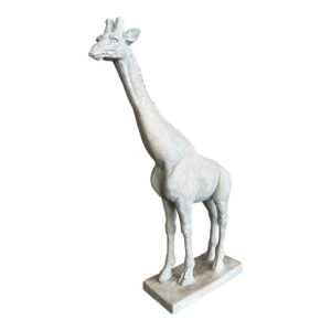Vintage Boho Ceramic Giraffe Sculpture
