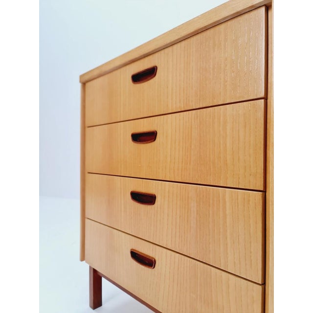 Mid-Century German Ash and Teak Nightstands by Wk Möbel, 1960s For Sale - Image 4 of 11