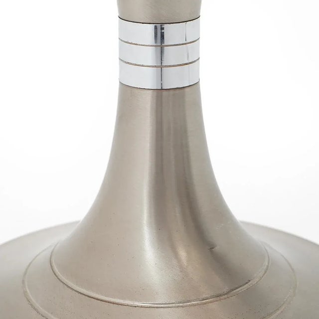 1970s Metal Table Lamp with Fabric Shade, 1970s For Sale - Image 5 of 13