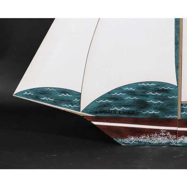 Warren Kimble Sailing Ship Hanging Cabinet For Sale In Philadelphia - Image 6 of 10