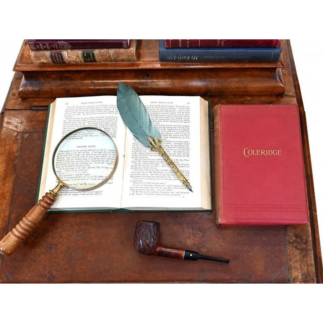 Antique Davenport Desk in Walnut, 1880 For Sale - Image 4 of 16