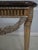 1990s Maitland Smith French Silver & Gold Gilt Faux Marble Top Console Table For Sale - Image 5 of 16