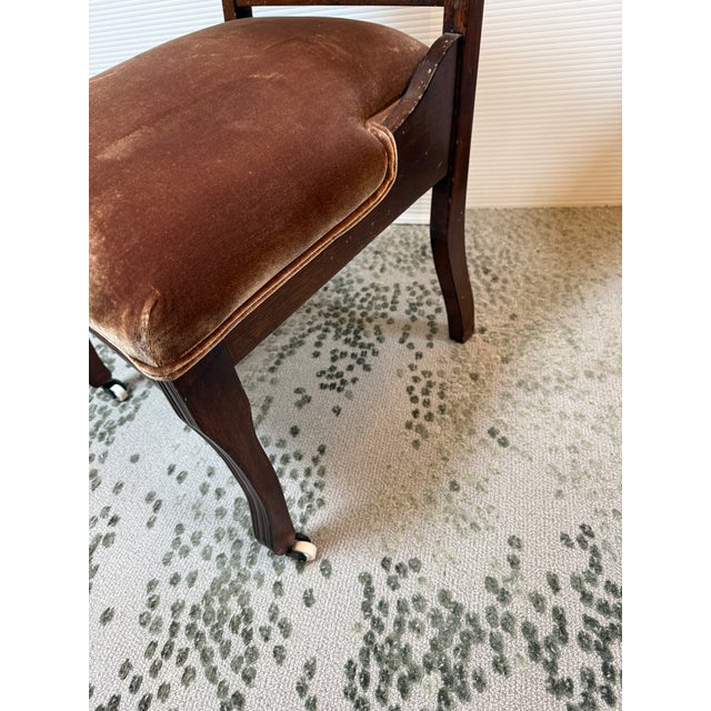 Victorian Eastlake Velvet Chair For Sale - Image 10 of 12