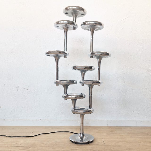 Metal Space Age System 2000 Floor Lamp by Fritz Nagel, 1960s For Sale - Image 7 of 7