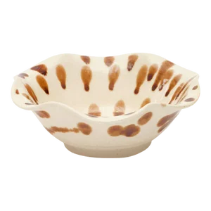 Bunny Williams Home Trinket Bowl, Ivory/Umber - 5"