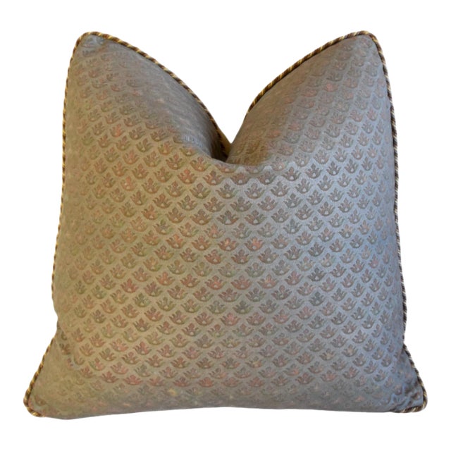 Italian Designer Mariano Fortuny Canestrelli Shell Feather/Down Pillow For Sale