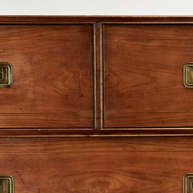 Vintage Campaign Chest of Drawers by Baker For Sale In West Palm - Image 6 of 13