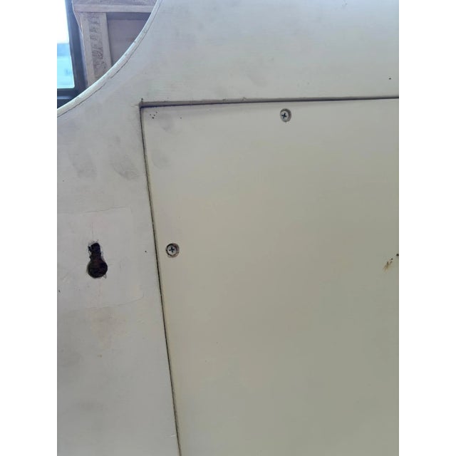 Large Vintage Mirror in White Marble from Maison Fournier, 1970s For Sale - Image 3 of 12