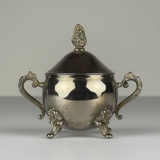 Vintage Metal Coffee Set, Italy, 1980s, Set of 3 For Sale - Image 14 of 18