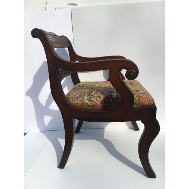 Early 19th Century Antique English Regency Armchair For Sale - Image 4 of 13