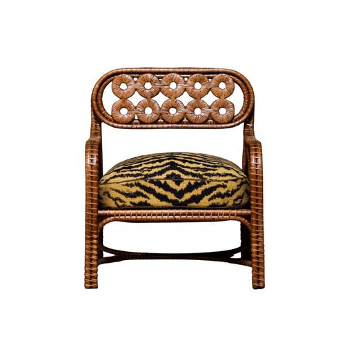 Not Yet Made - Made To Order Bridget Armchair in Stained Rattan with Plywood and HR Foam by Popus Editions For Sale - Image 5 of 7