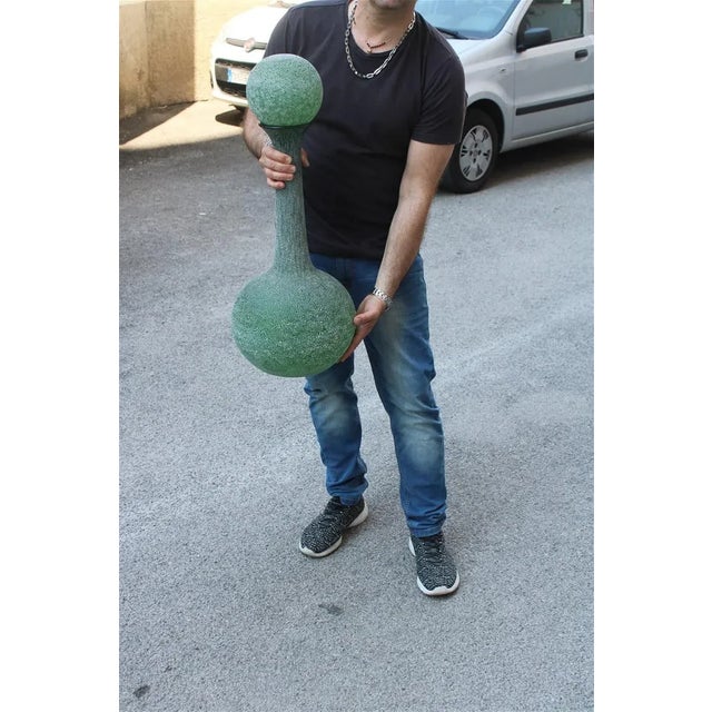 Large Murano Glass Vase With Stopper from Seguso, 1960s, in Flawless conditions. Designed 1960 to 1969 This piece is...