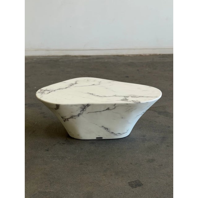 Faux Marble Coffee Table For Sale In Los Angeles - Image 6 of 10