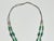 Mexican 1970s Vintage Southwestern Mexican Boho Chic Double Strand Sterling, Turquoise & Jade Necklace For Sale - Image 3 of 18