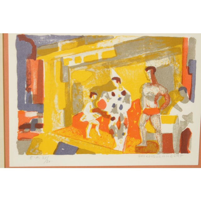 1980s Georges Lambert Vintage 'Circus' Artist Proof Lithograph For Sale - Image 5 of 13