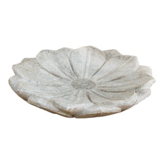 Petite Grey Stone Lotus Flower For Sale