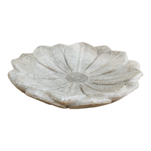Petite Grey Stone Lotus Flower