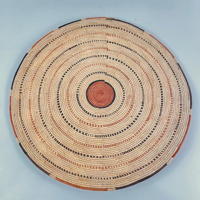Early 20th Century Hausa Flat Basket Nigeria 17inch MATTER COLLECTION For Sale In Denver - Image 6 of 6