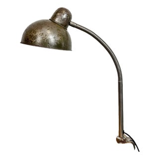 Industrial Workshop Gooseneck Table Lamp, 1960s For Sale