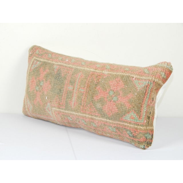 Mid-Century Modern Turkish Wool Rug Cushion Cover For Sale - Image 3 of 4