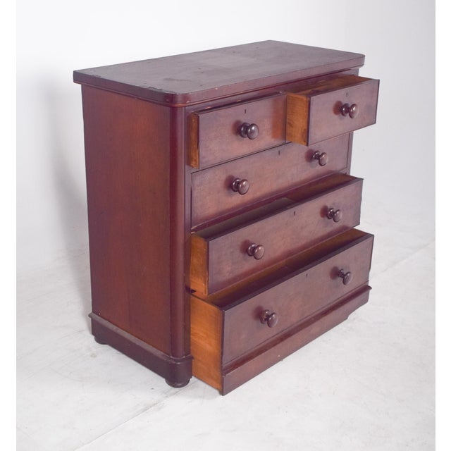 Wood Antique Portuguese Romantic Chest of Drawers, 1890s For Sale - Image 7 of 11