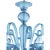 Glass Contemporary Venetian Blue Satin Murano Glass Chandelier 8 Arms For Sale - Image 7 of 7