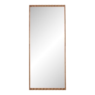 Marlowe Leaner Floor Mirror in Natural For Sale