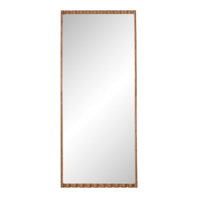 Marlowe Leaner Floor Mirror in Natural For Sale