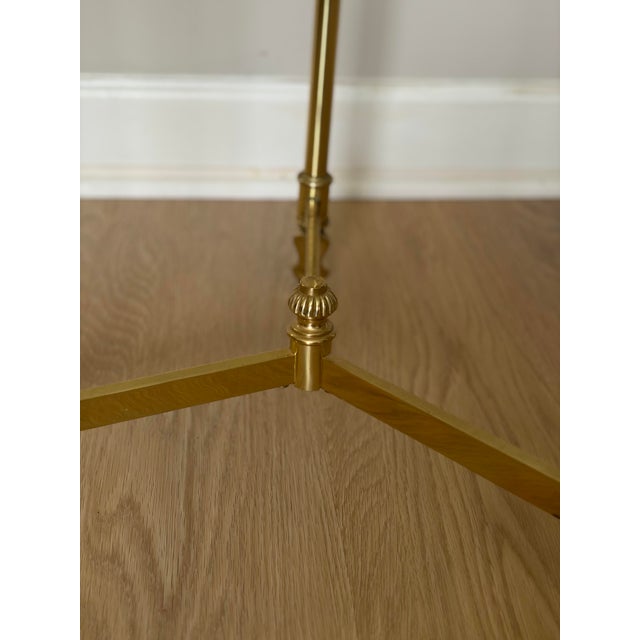 Mid 20th Century Mid-Century Italian Style Brass & Glass Cocktail Table With Sculptural Hooved Feet For Sale - Image 5 of 8