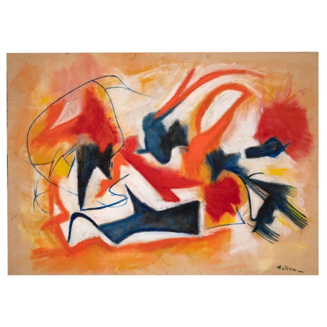 Giorgio Lo Fermo - Informal III - Oil Paint On Canvas - 2020 For Sale - Image 4 of 4