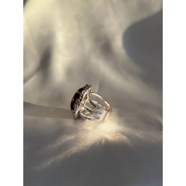 20 Carat Red Rubellite Tourmaline Cocktail Ring, Size 7 For Sale - Image 10 of 10