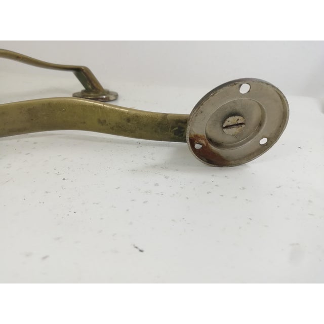 Art Deco Brass Handles, Italy, 1940s, Set of 2 For Sale - Image 9 of 12