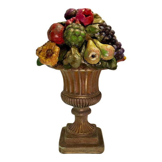 Vintage Urn With Fruit For Sale