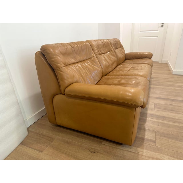 Animal Skin Leather Sofa from de Sede, Switzerland, 1980s For Sale - Image 7 of 12