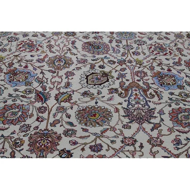 1960s Old Persian Tabriz Area Rug 12’0″ X 17’9″ For Sale In Dallas - Image 6 of 12