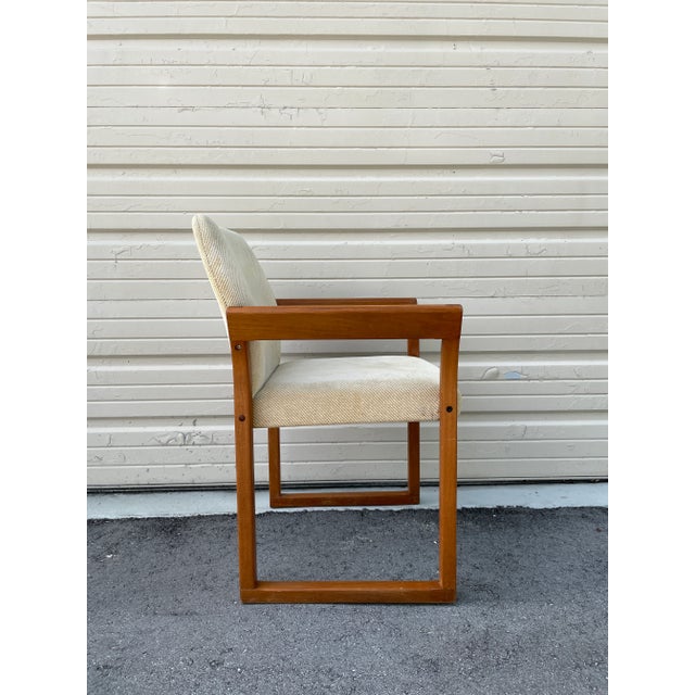Mid-Century Modern 1960s Danish Teak Chair by Hugo Frandsen for Spottrup For Sale - Image 3 of 12