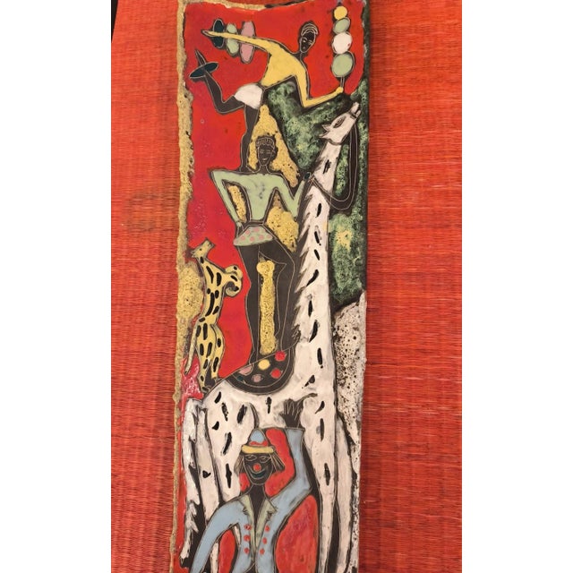 Decorative Wall Plate Il Circo from Deruta, Italy, 1950s For Sale - Image 4 of 8
