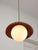 Mid-Century Italian Copper and Opaline Pendant Lamp For Sale - Image 6 of 18