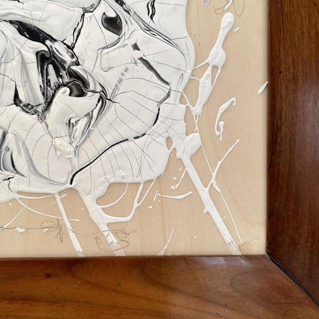 2020s Bachmann, Abstract Composition, Mixed Media, Framed For Sale - Image 5 of 8